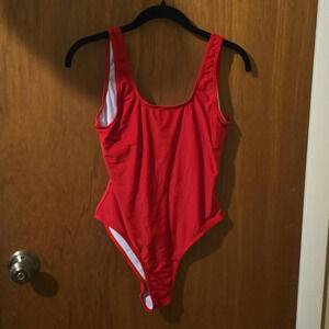 Shekini Red One Piece Swimsuit S